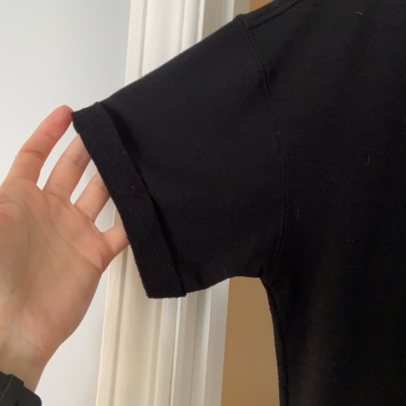 Black, loose fitting T-shirt Dress - Picture 3 of 6